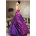 Фиолетовое бальное платье с вышивкой